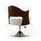 Manhattan Comfort Bopper Adjustable Height Swivel Accent Chair in White and Polished Chrome, PK2 2-AC033-WH - alternate 2